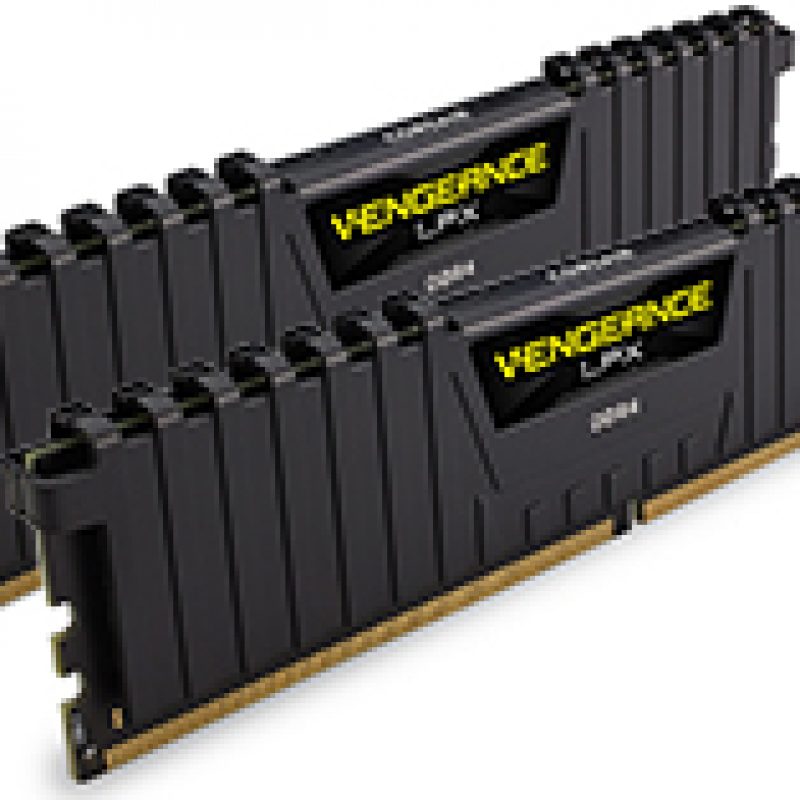 海盗船 复仇者 LPX CMK16GX4M2A2400C16 16GB (2x8GB) DDR4 Black 内存