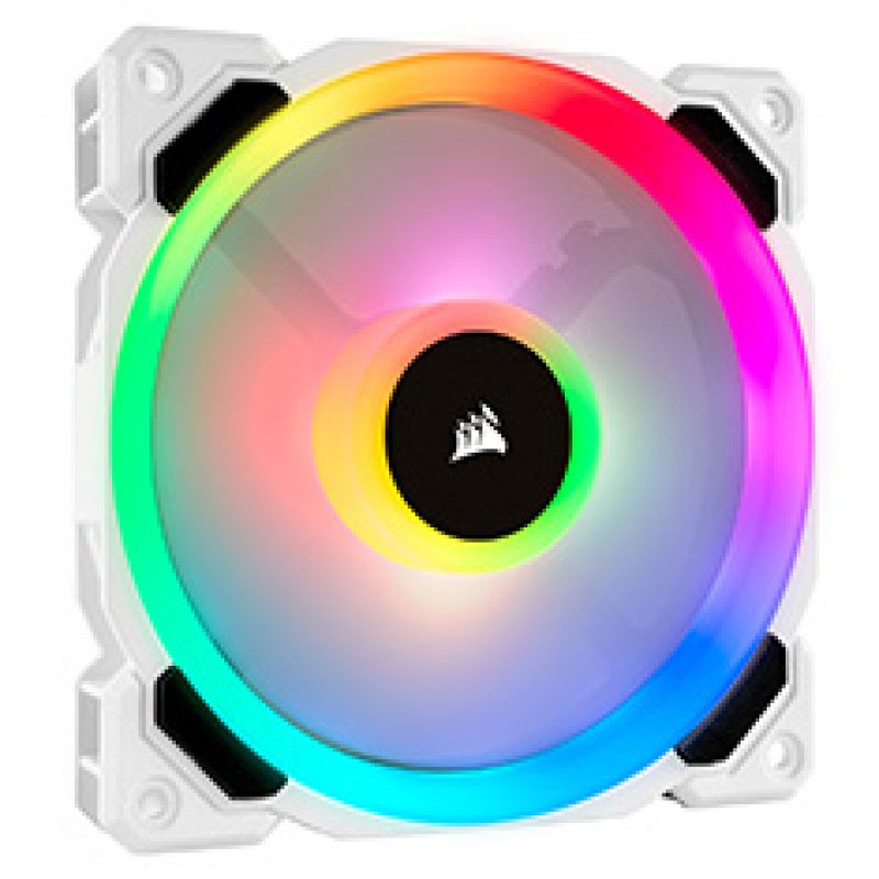 海盗船 LL120 RGB 120mm Independent RGB PWM Fan White 风扇