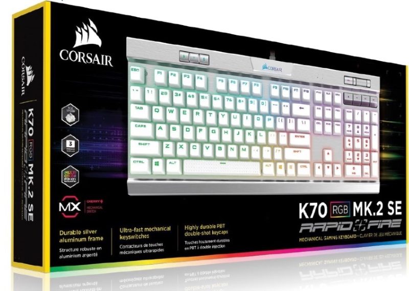海盗船 K70 MK2 RGB SE 机械键盘 Cherry MX Speed