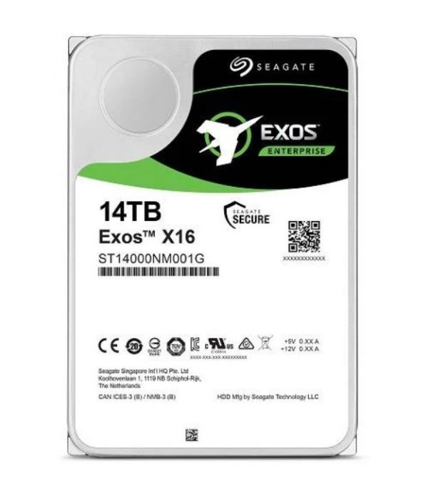 希捷 Seagate 14TB 3.5" EXOS Enterprise 512E/4KN 7200RPM 机械硬盘