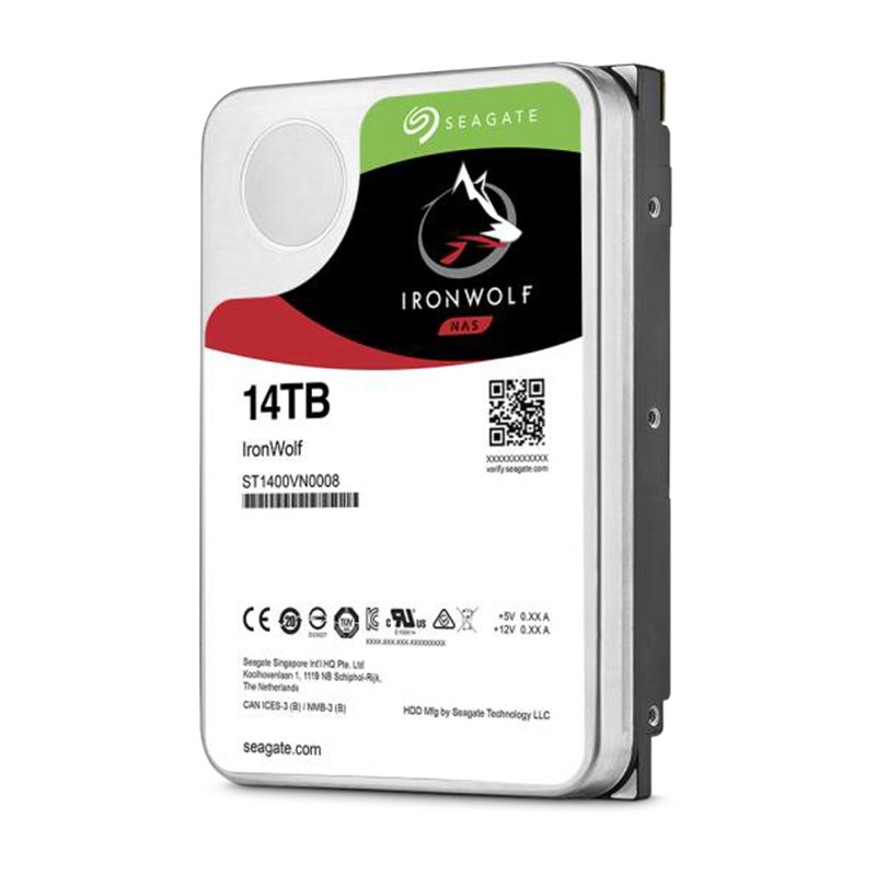 希捷 Seagate 14TB 3.5" IronWolf NAS 7200RPM 机械硬盘