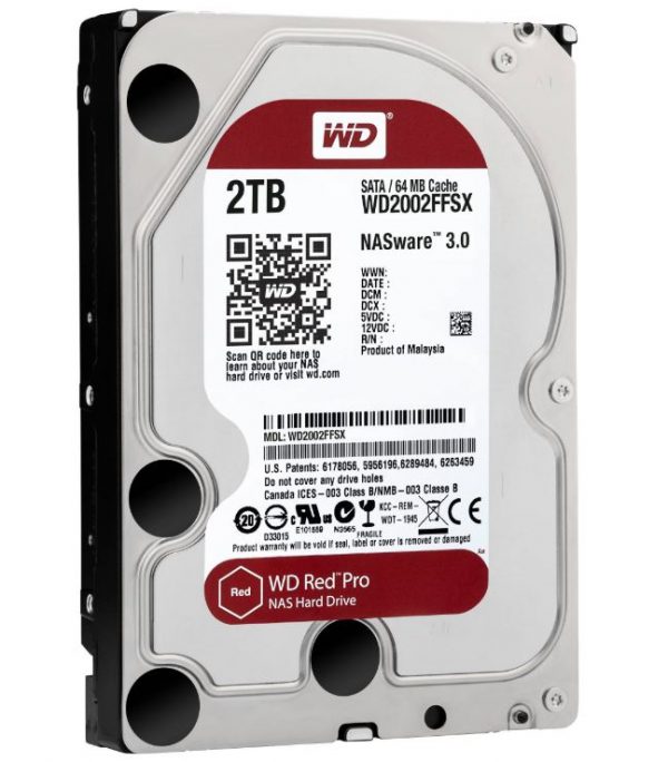 WD Red 2TB Pro NAS 3.5" 7200RPM 机械硬盘