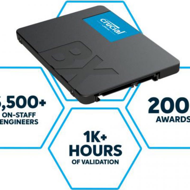 镁光 Crucial BX500 960GB 2.5" SATA 固态硬盘 SSD