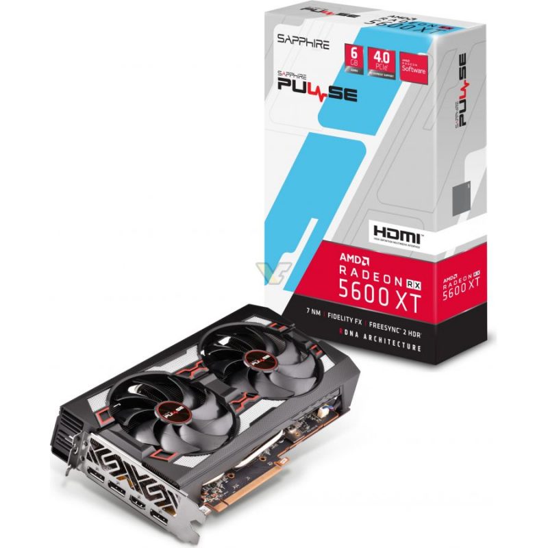 SAPPHIRE AMD RADEON PULSE RX 5600 XT 6G 游戏显卡 设计显卡 渲染显卡