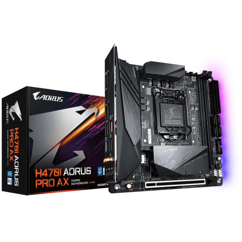 技嘉 Gigabyte H470 I AORUS PRO AX ATX Motherboard 主板 H470 LGA1200 英特尔主板 Intel主板