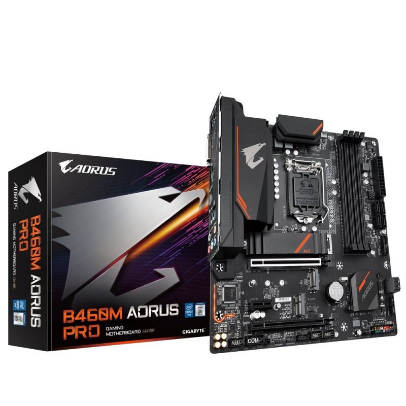技嘉 Gigabyte B460M AORUS PRO mATX Motherboard 主板 B460 LGA1200 英特尔主板 Intel主板 B460 LGA1200 英特尔主板 Intel主板