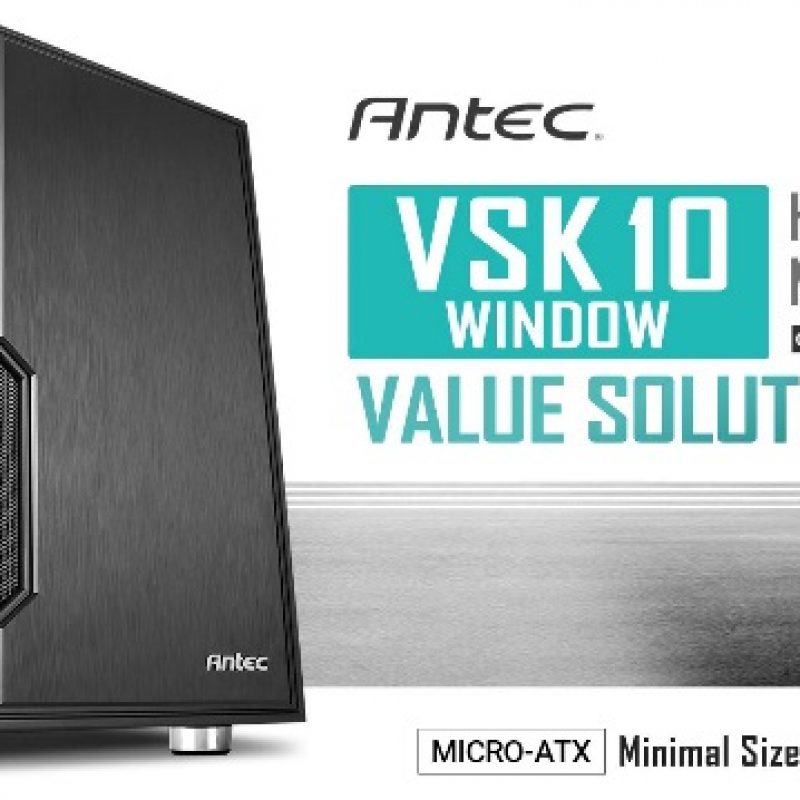 安钛克 Antec VSK10 Window mATX Case. 2x USB 3.0 Thermally Advanced Builder's Case. 1x 120mm Fan. Two Years Warranty