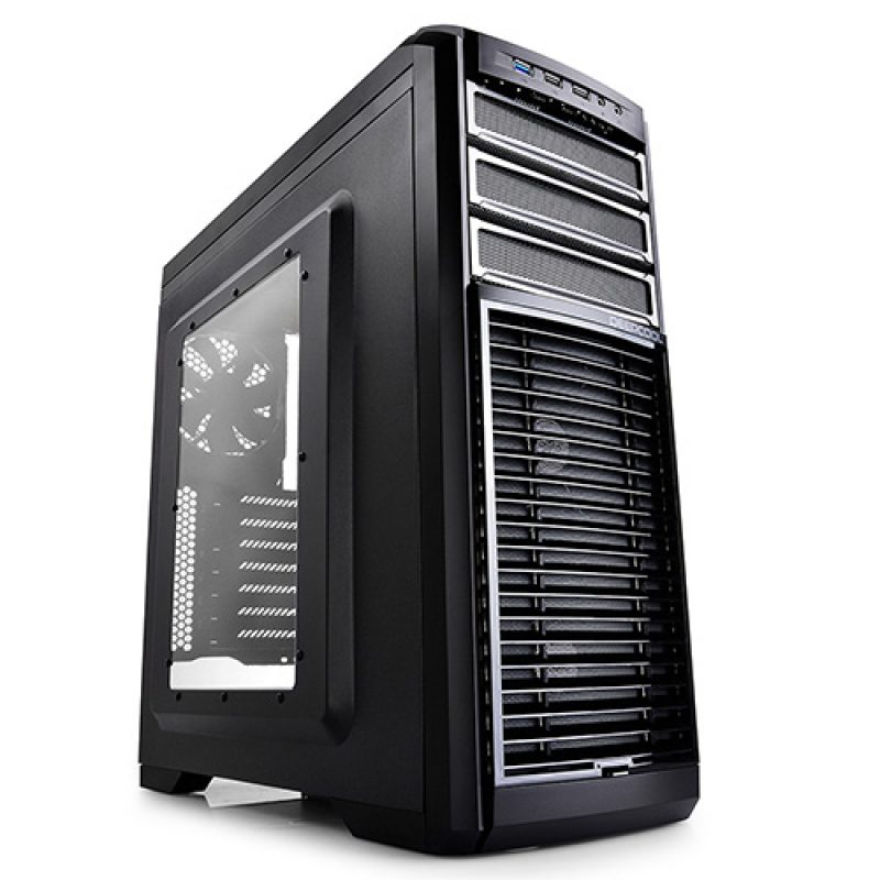 九州风神 Kendomen TI Mid-Tower Case, 5 Fans Pre-installed, Titianium