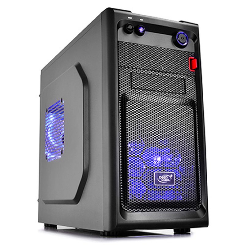 九州风神 Smarter Micro ATX Case with LED Includes 2x Blue 120mm LED Fans
