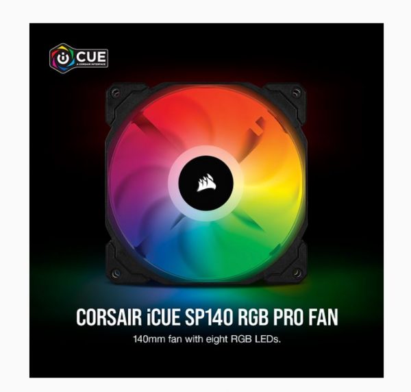 海盗船 SP 140mm RGB PRO Single Pack 幻彩风扇机箱单个装 14CM风扇
