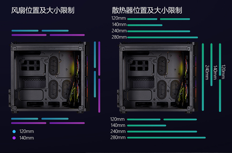 海盗船 Crystal Series 280X Tempered Glass Micro-ATX Case 机箱