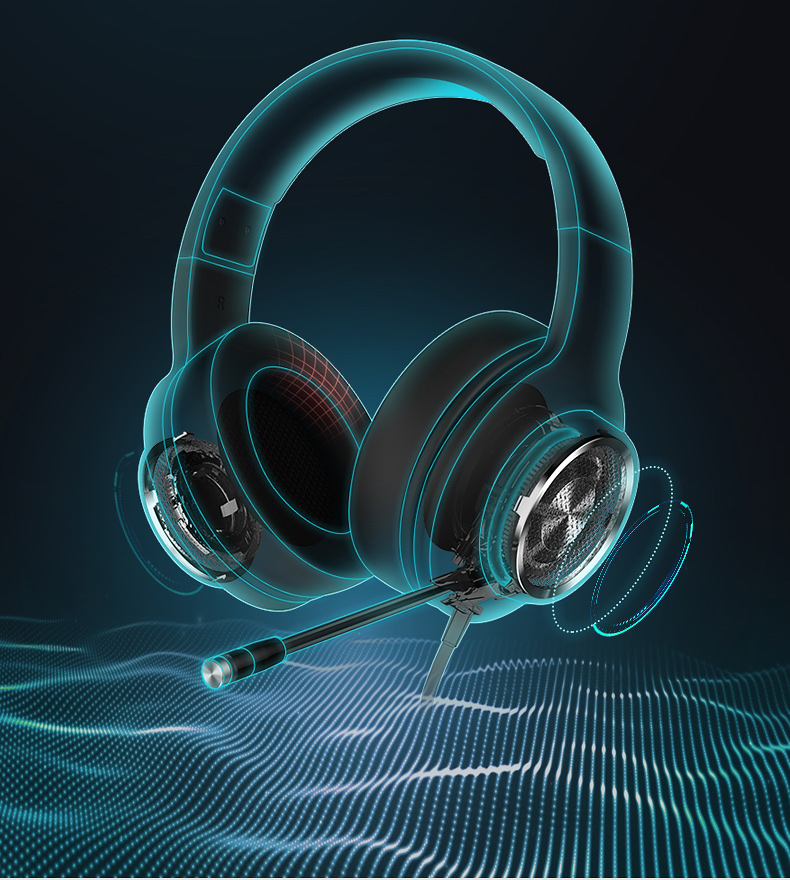Edifier V4 (G4) 7.1 Virtual Surround Sound USB Gaming Headset 红色 虚拟7.1声道耳机