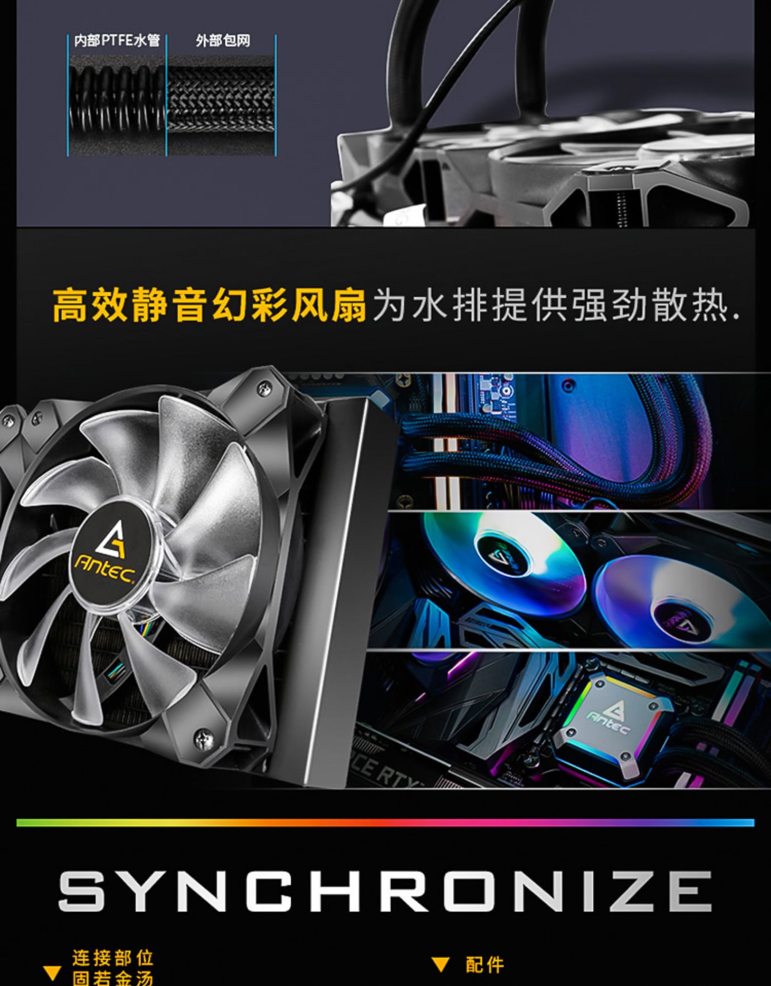 安钛克 Antec 星云120 ARGB单风扇机箱风扇