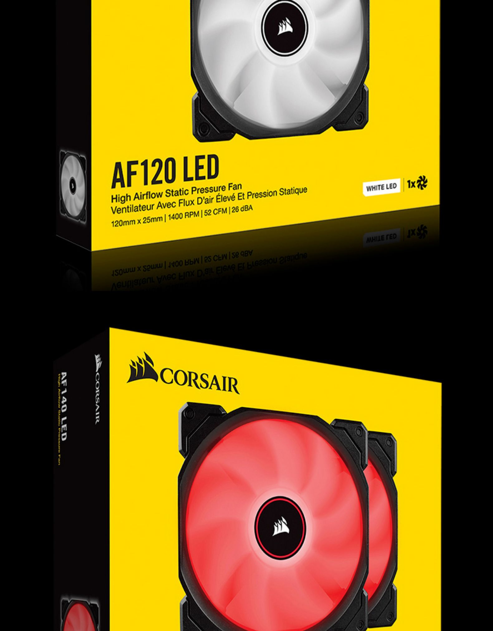 海盗船 Air Flow 120mm  AF120 机箱风扇 蓝色一个装