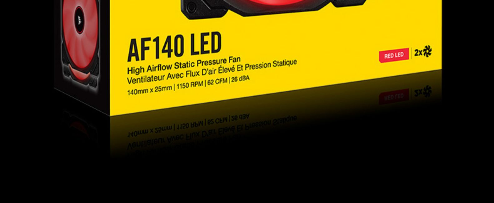 海盗船 Air Flow 120mm  AF120 机箱风扇 蓝色一个装