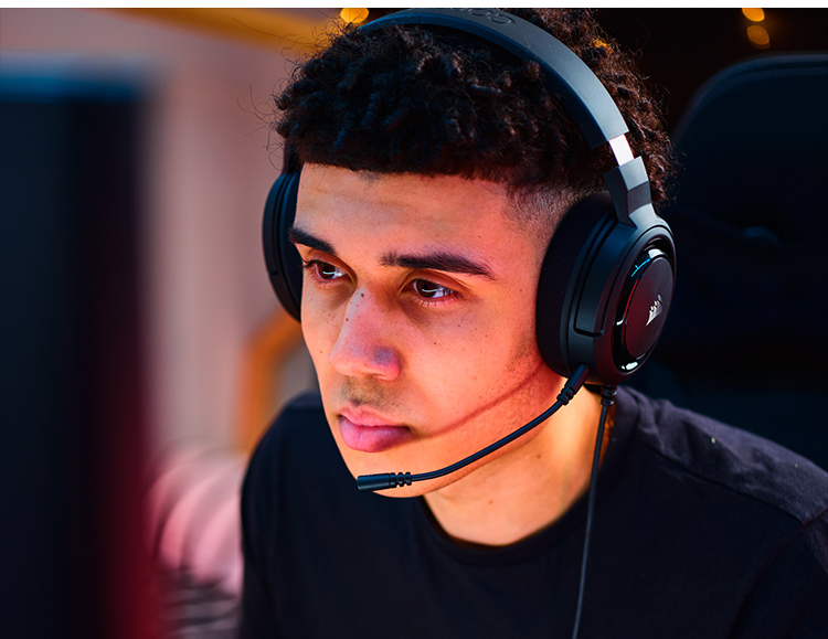海盗船 HS35 STEREO Gaming Headset Discord认证 清晰音质耳机