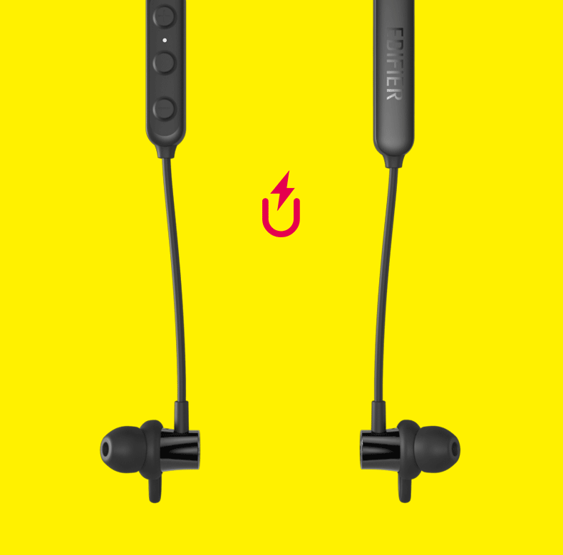 Edifier 漫步者 W200BT Magnetic Bluetooth V5.0 Earbuds 黑色 蓝牙耳机 防水耳机 运动耳机