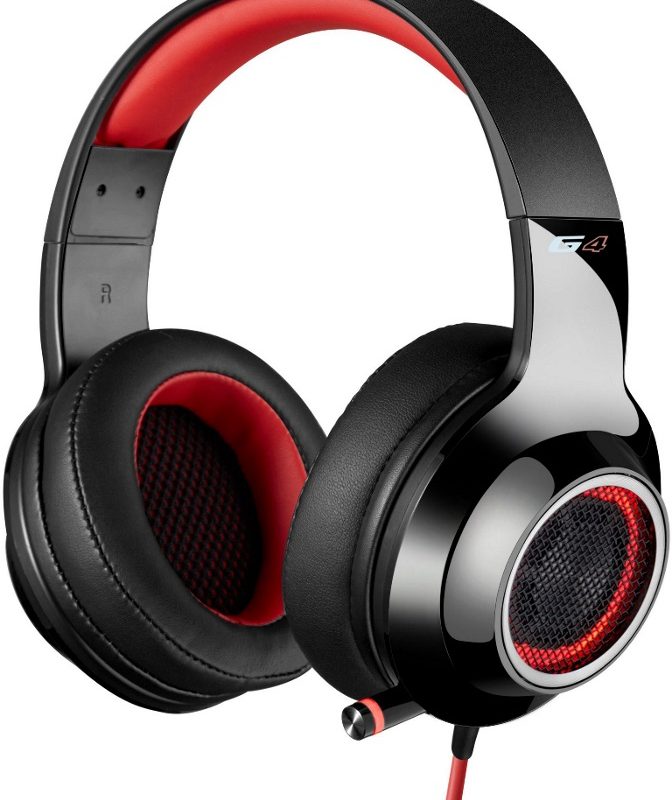 Edifier V4 (G4) 7.1 Virtual Surround Sound USB Gaming Headset 红色 虚拟7.1声道耳机