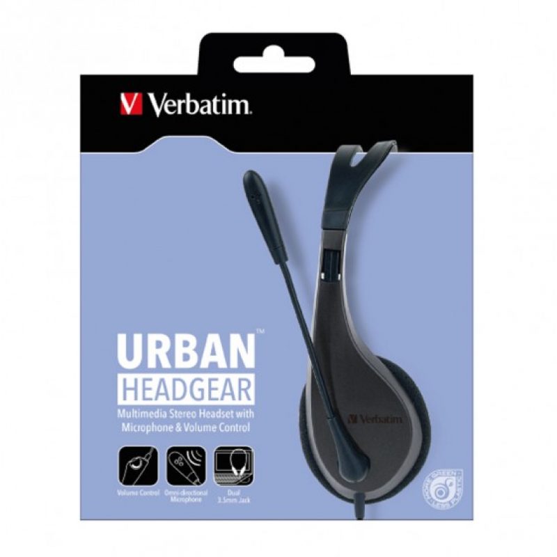 Verbatim Multimedia Headset with Microphone 耳机