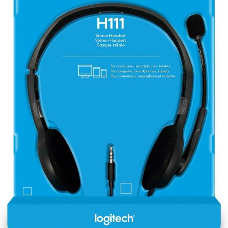 罗技 H111 3.5 mm Analog Stereo Headset 耳机