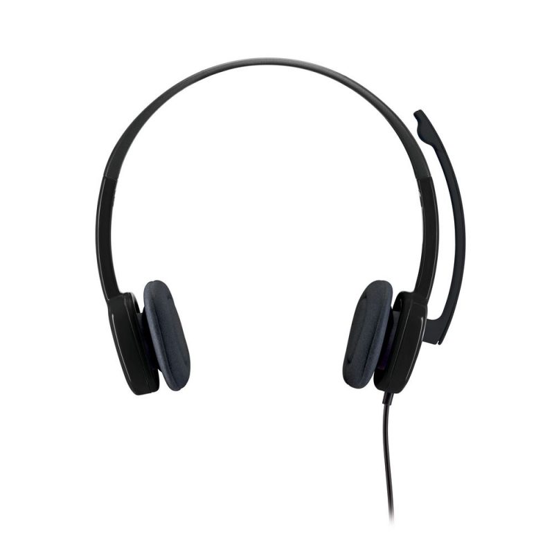 罗技 H151 Stereo Headset Light Weight Adjustable Headphone