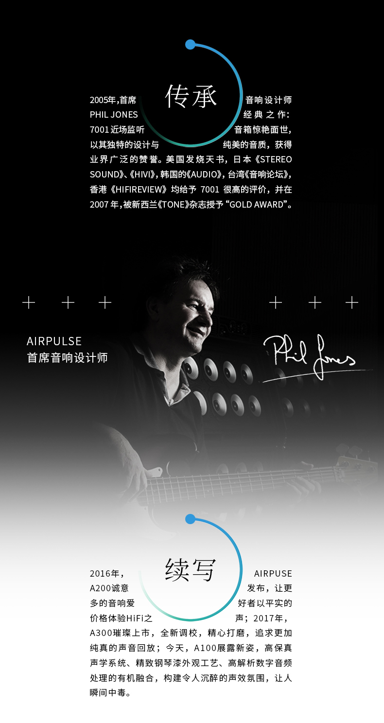 Edifier 漫步者 Airpulse A100 蓝牙音响系统 白色 Hi-Res认证 小金标 Audio Active Speaker 音箱 扬声器