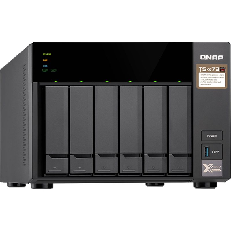 QNAP TS-673 NAS 6 Bay Diskless Tower
