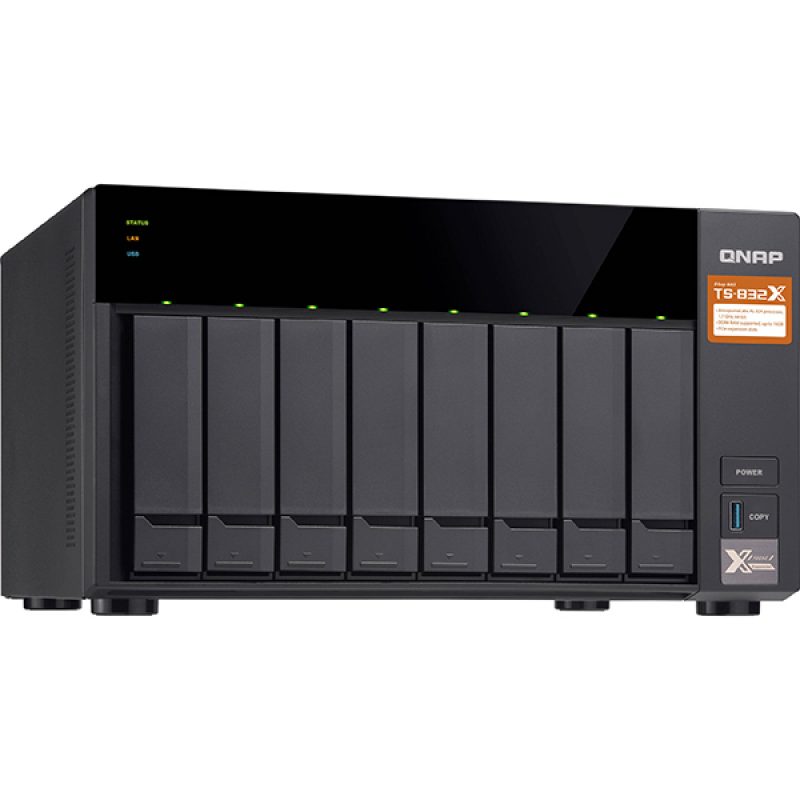 QNAP TS-832X-8G 8 Bay Diskless Tower