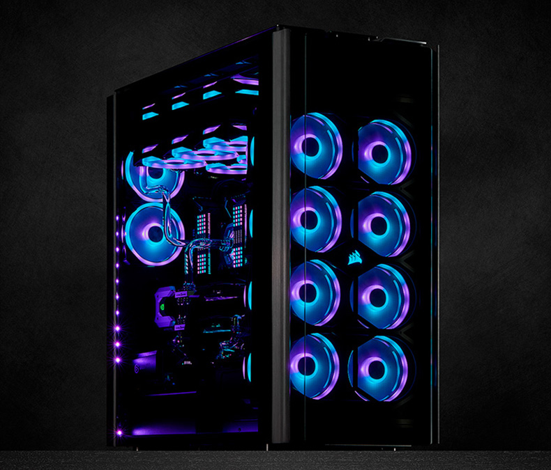 海盗船 QL120 RGB风扇 黑色 3个装 带控制器
