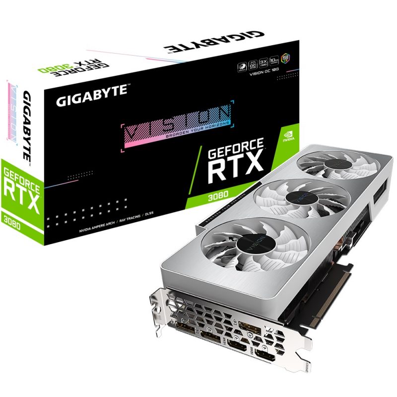 技嘉 Gigabyte RTX 3080 VISION OC 10G 显卡