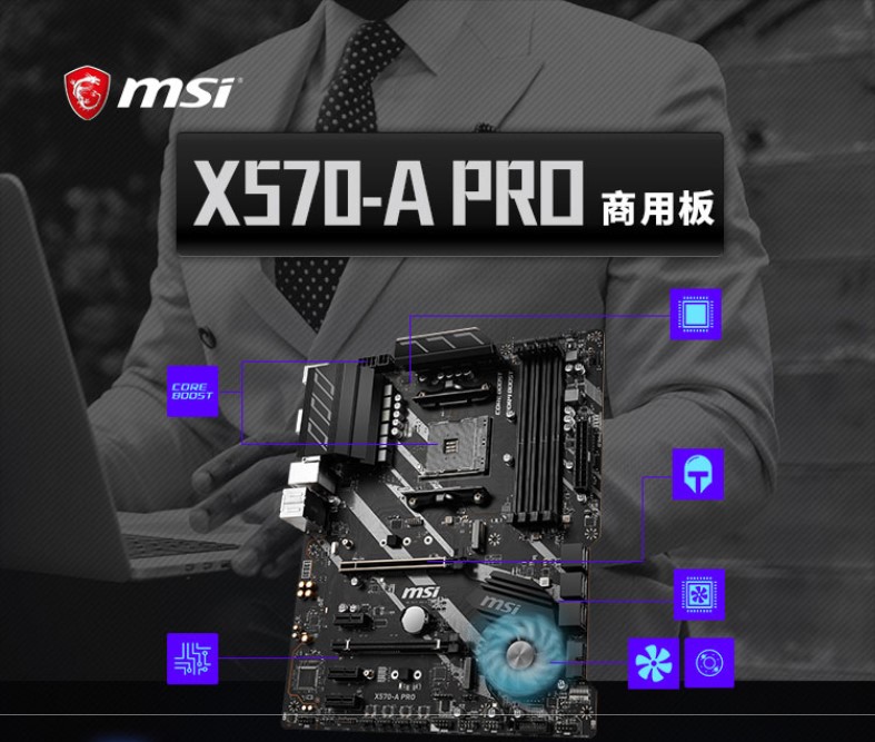 微星 MSI X570-A PRO ATX主板