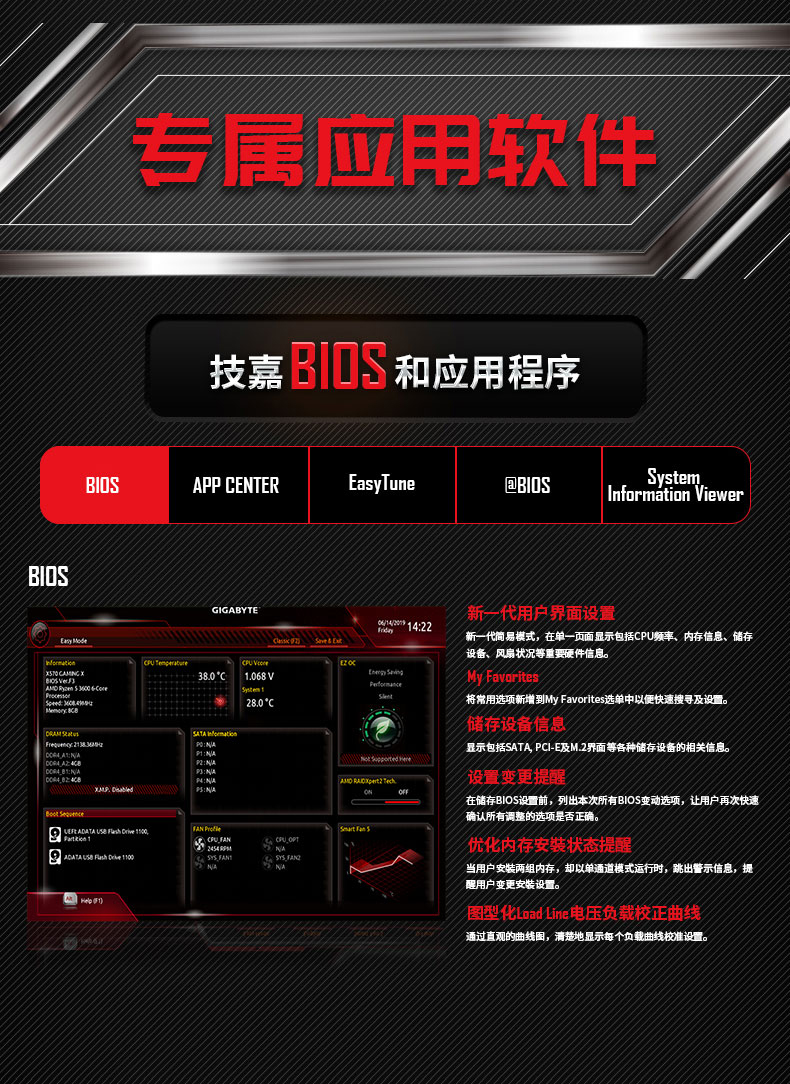 技嘉 Gigabyte X570 GAMING X ATX主板