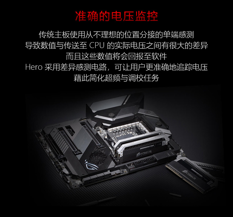 华硕 ASUS ROG 玩家国度 Crosshair VIII Hero (WI-FI) X570 ATX主板