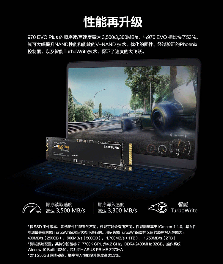 Samsung 980 Pro 500GB Gen4 NVMe SSD 固态硬盘