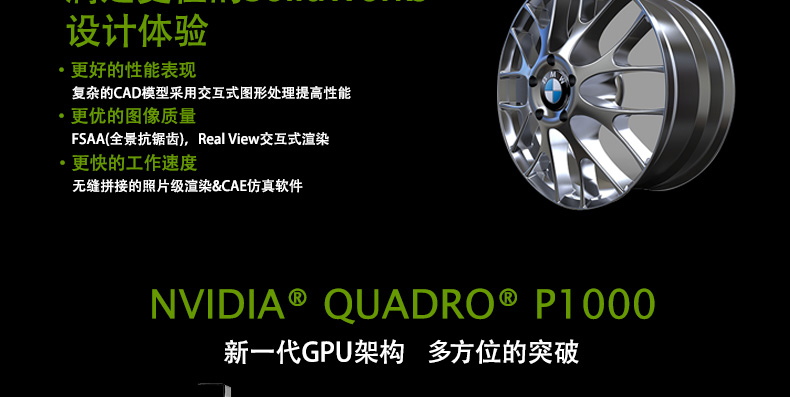 英伟达 NVidia Quadro P1000 4GB 工作站显卡