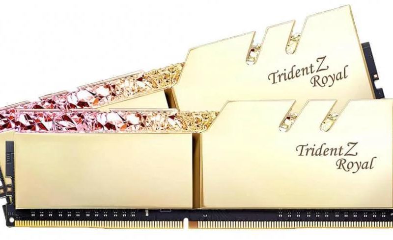 G.Skill Trident Z 皇家戟 F4-3600C19D-32GTRS (2x16GB) DDR4 金色 内存