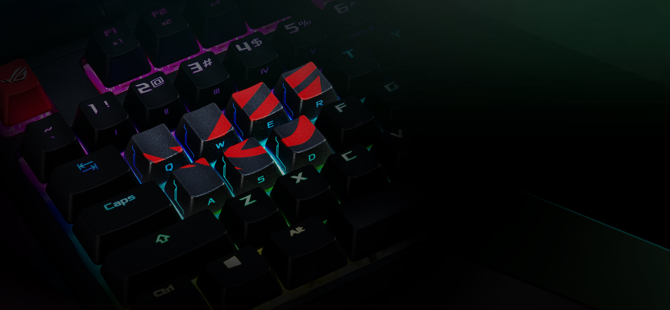 华硕 ASUS ROG 玩家国度 败家之眼 信仰键帽 3D打印 金属质感 兼容所有Cherry轴【限时优惠】