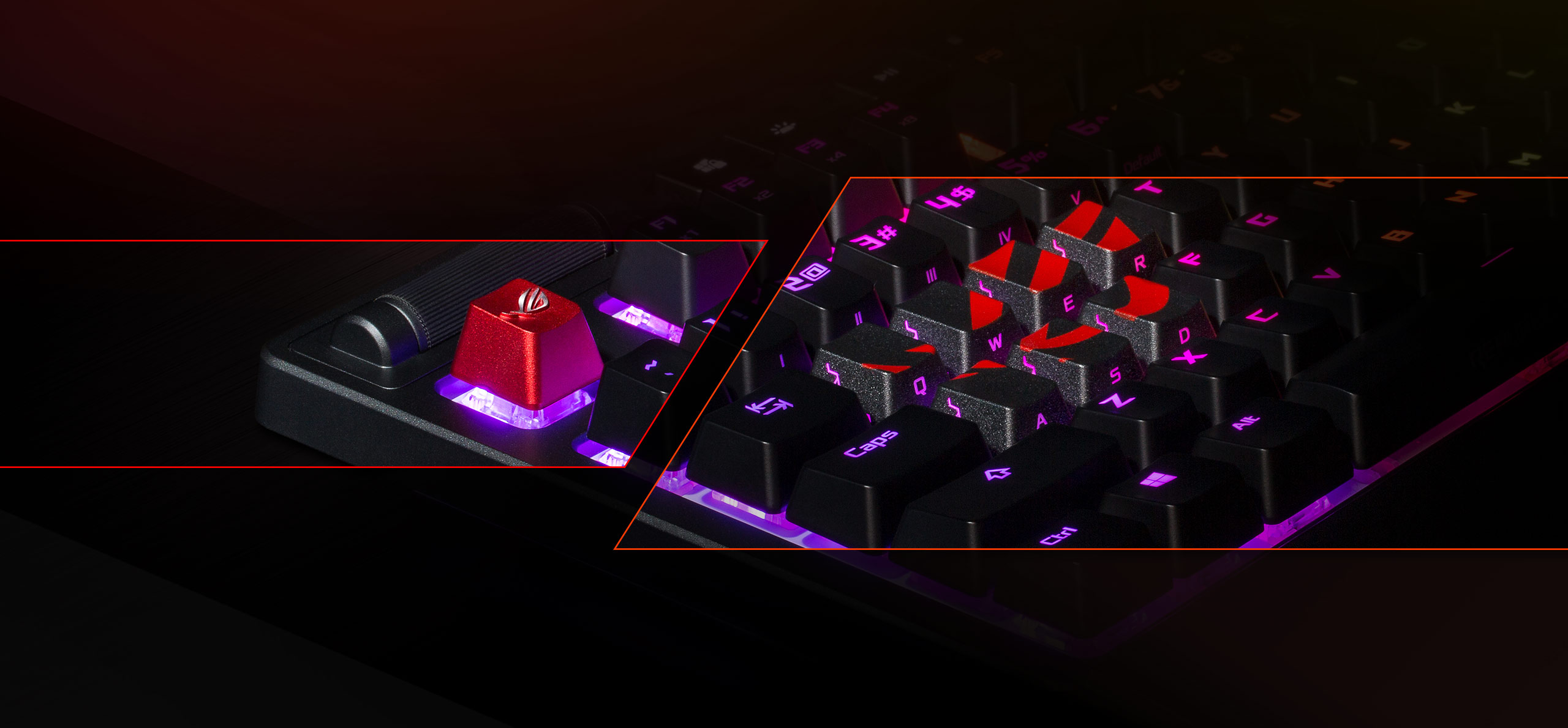 华硕 ASUS ROG 玩家国度 败家之眼 信仰键帽 3D打印 金属质感 兼容所有Cherry轴【限时优惠】