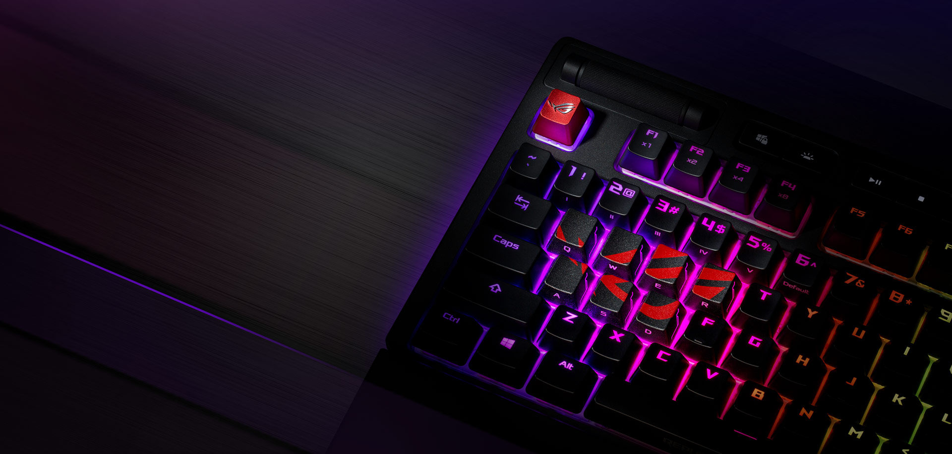 华硕 ASUS ROG 玩家国度 败家之眼 信仰键帽 3D打印 金属质感 兼容所有Cherry轴【限时优惠】