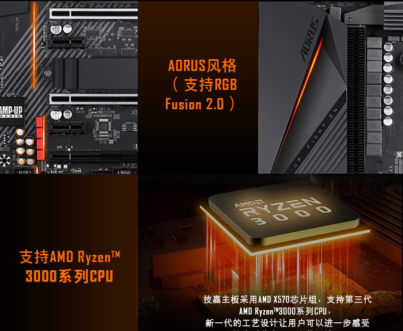技嘉 Gigabyte X570 AORUS PRO WIFI ATX主板