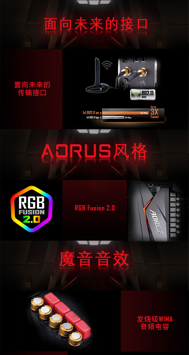 Gigabyte 技嘉 电竞精英 X570 AORUS ELITE WIFI Ryzen AM4 ATX