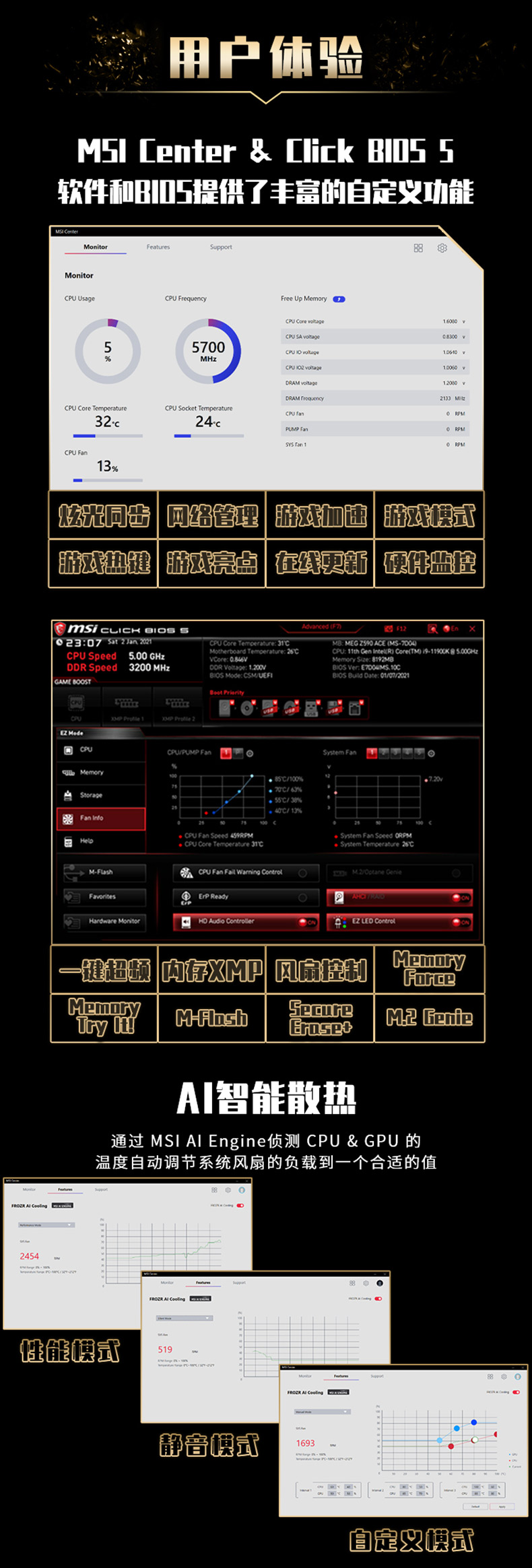 微星 暗影 MSI MEG Z590I UNIFY Intel ATX 主板