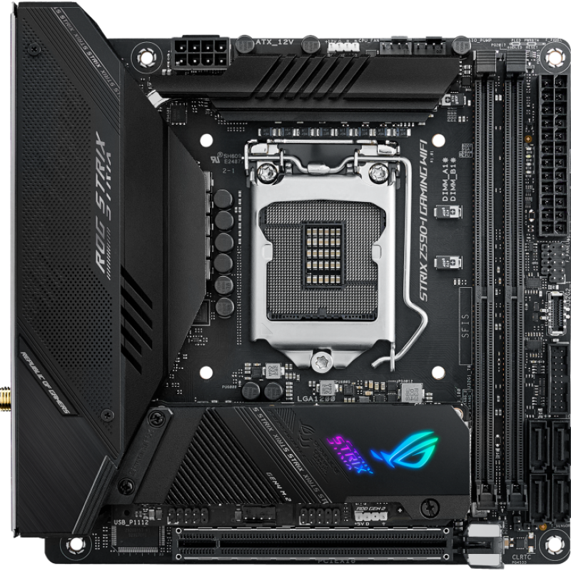 华硕 ASUS ROG STRIX Z590-I GAMING WIFI Intel Z590 LGA 1200 ITX