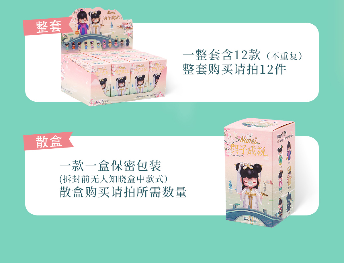正版rolife若来 Nanci囡茜三代与子成说系列盲盒