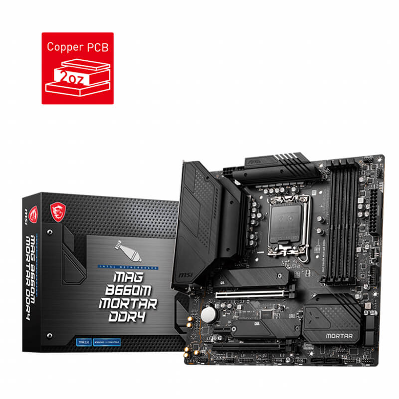 MSI/微星 MAG B660M MORTAR DDR4 迫击炮 主板