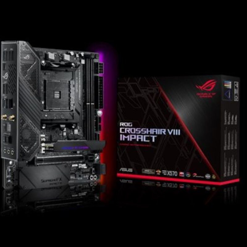 ASUS 华硕 ROG CROSSHAIR VIII IMPACT AMD AM4 X570 Mini-DTX Enthusiast Gaming Motherboard