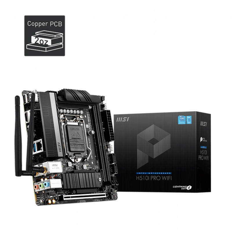 微星 MSI H510I PRO WIFI Intel Mini ITX