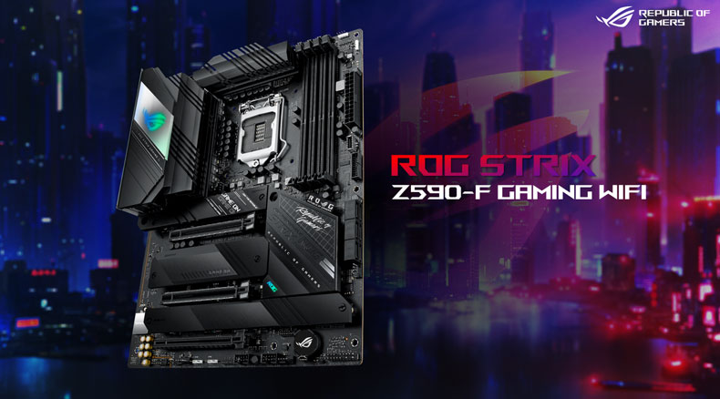 华硕 玩家国度 ASUS ROG STRIX Z590-F GAMING WIFI Intel Z590 LGA 1200 ATX