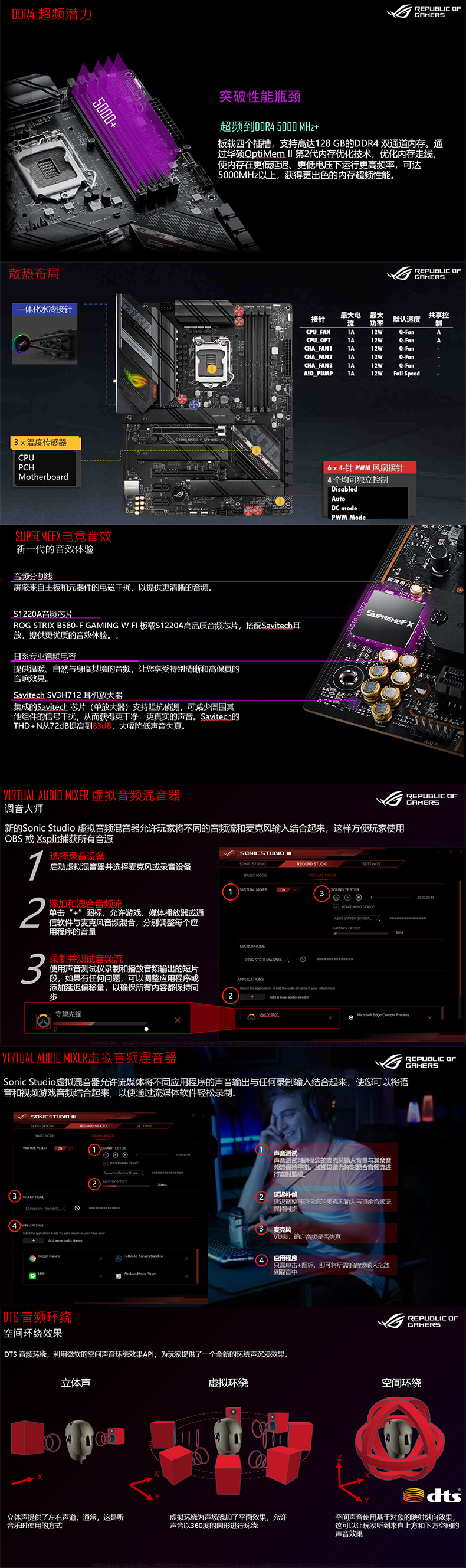 ASUS 华硕 ROG STRIX B560-F GAMING WIFI Intel B560 LGA 1200 ATX Motherboard