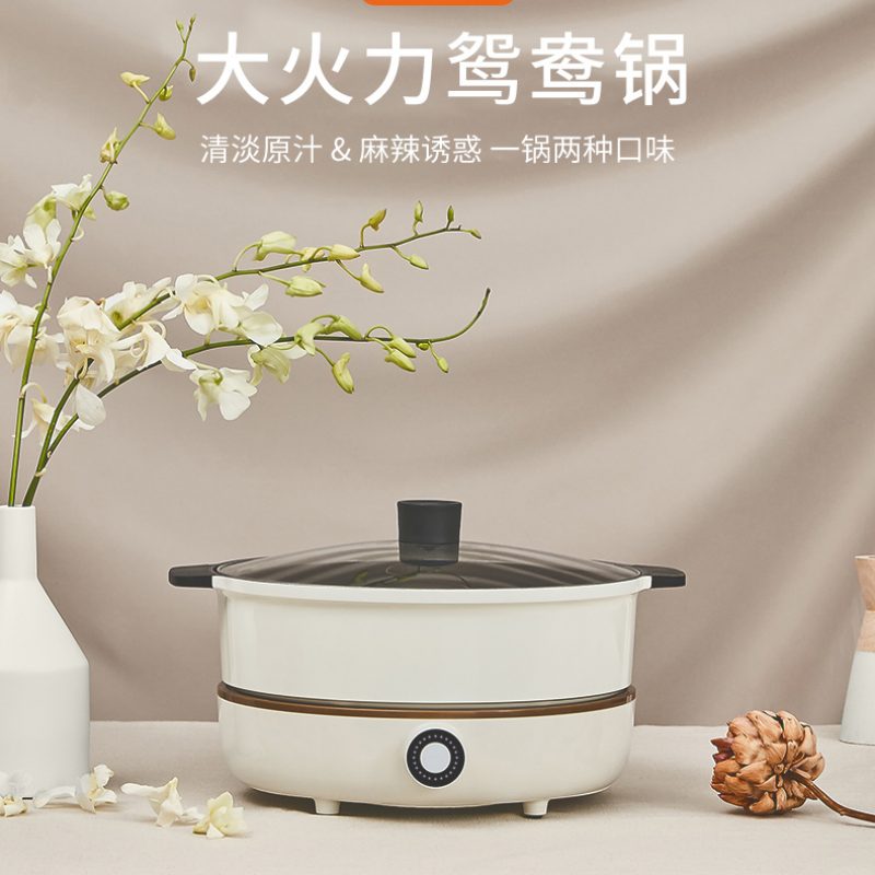 Joyoung/九阳 鸳鸯锅 电火锅一体锅 家用电磁炉